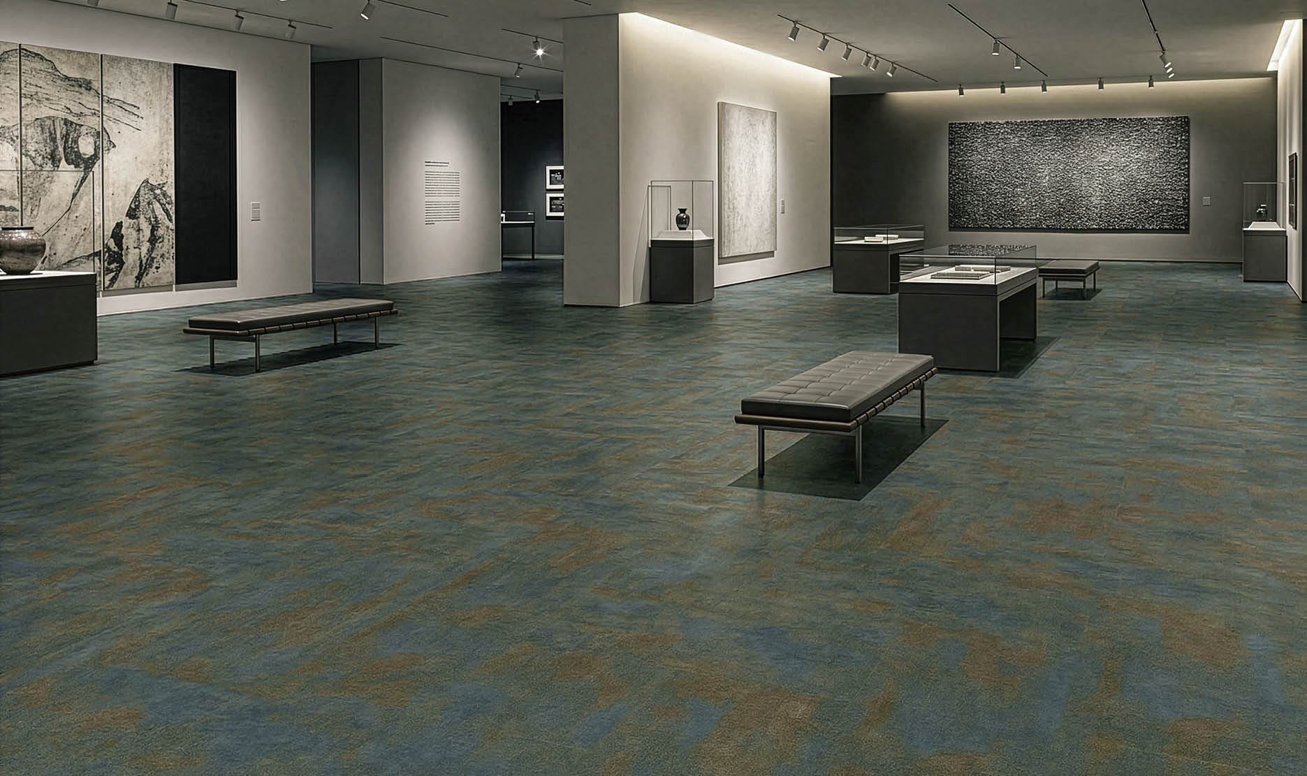 A large grocery store with aisles of food and drinks. AI generated content