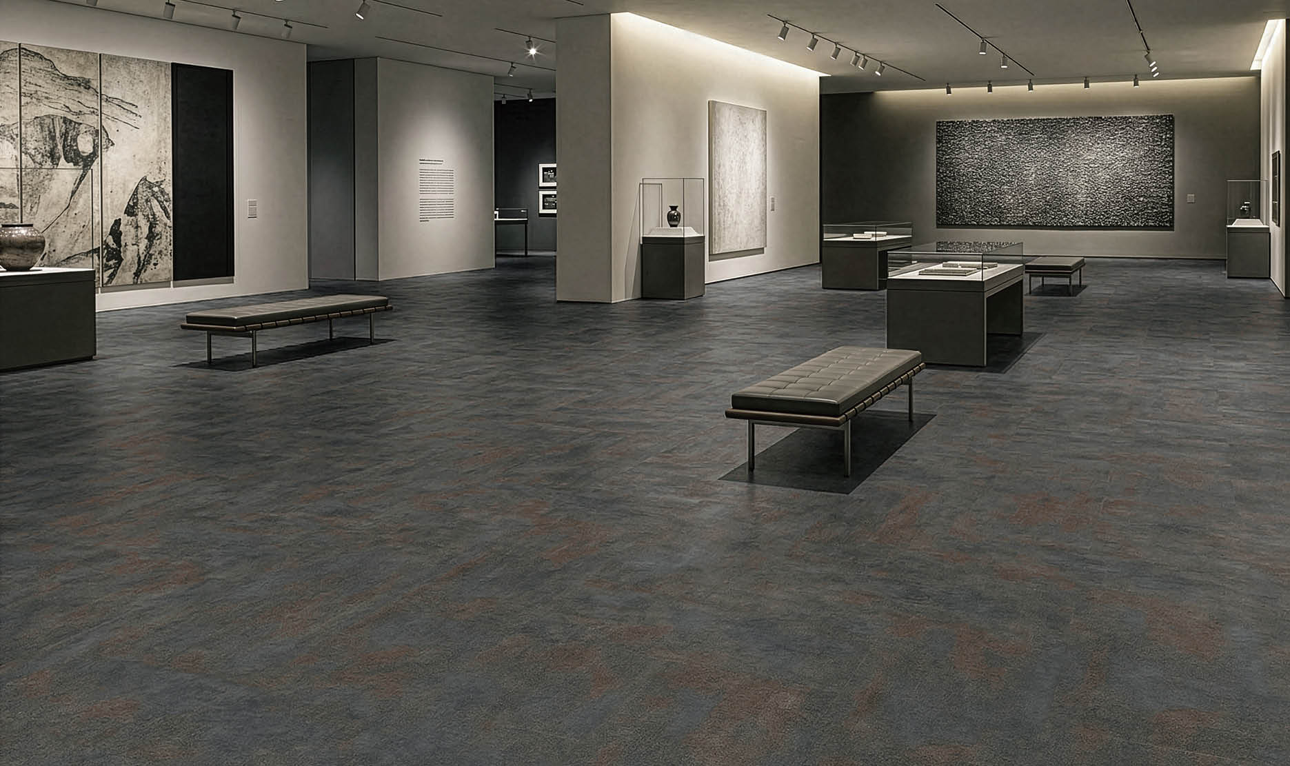 A large grocery store with aisles of food and drinks. AI generated content