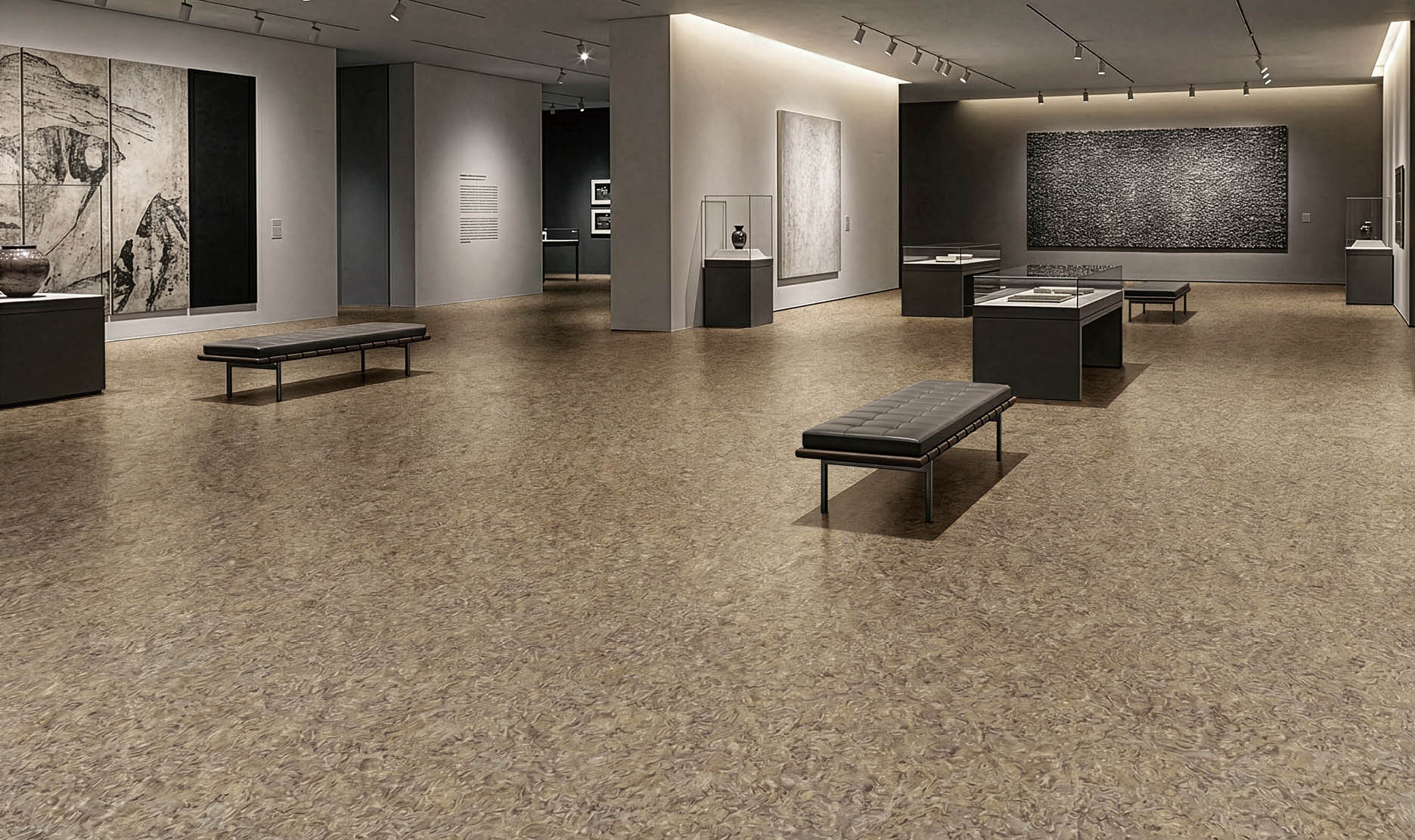 A large grocery store with aisles of food and drinks. AI generated content