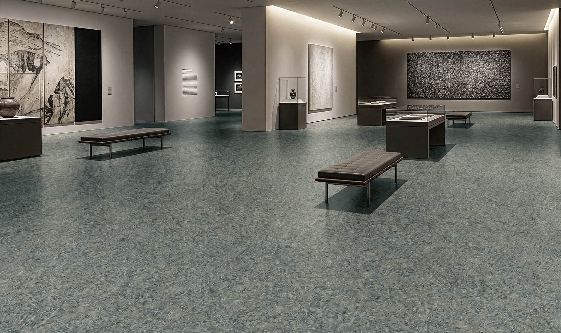 A large grocery store with aisles of food and drinks. AI generated content