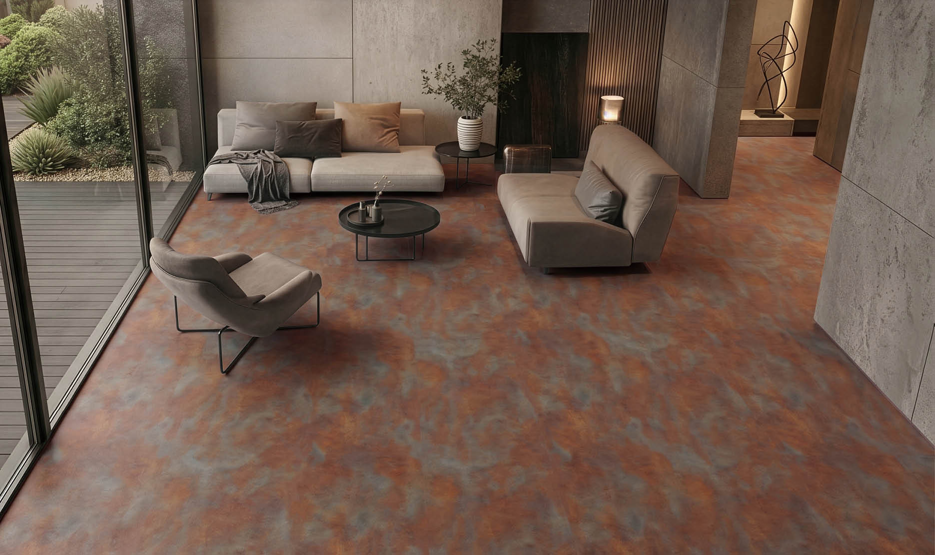 A large grocery store with aisles of food and drinks. AI generated content