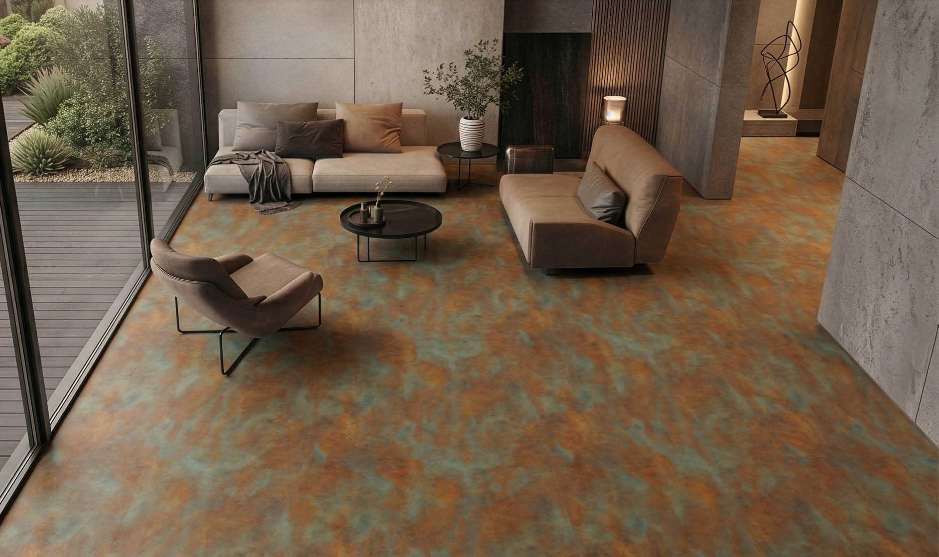 A large grocery store with aisles of food and drinks. AI generated content