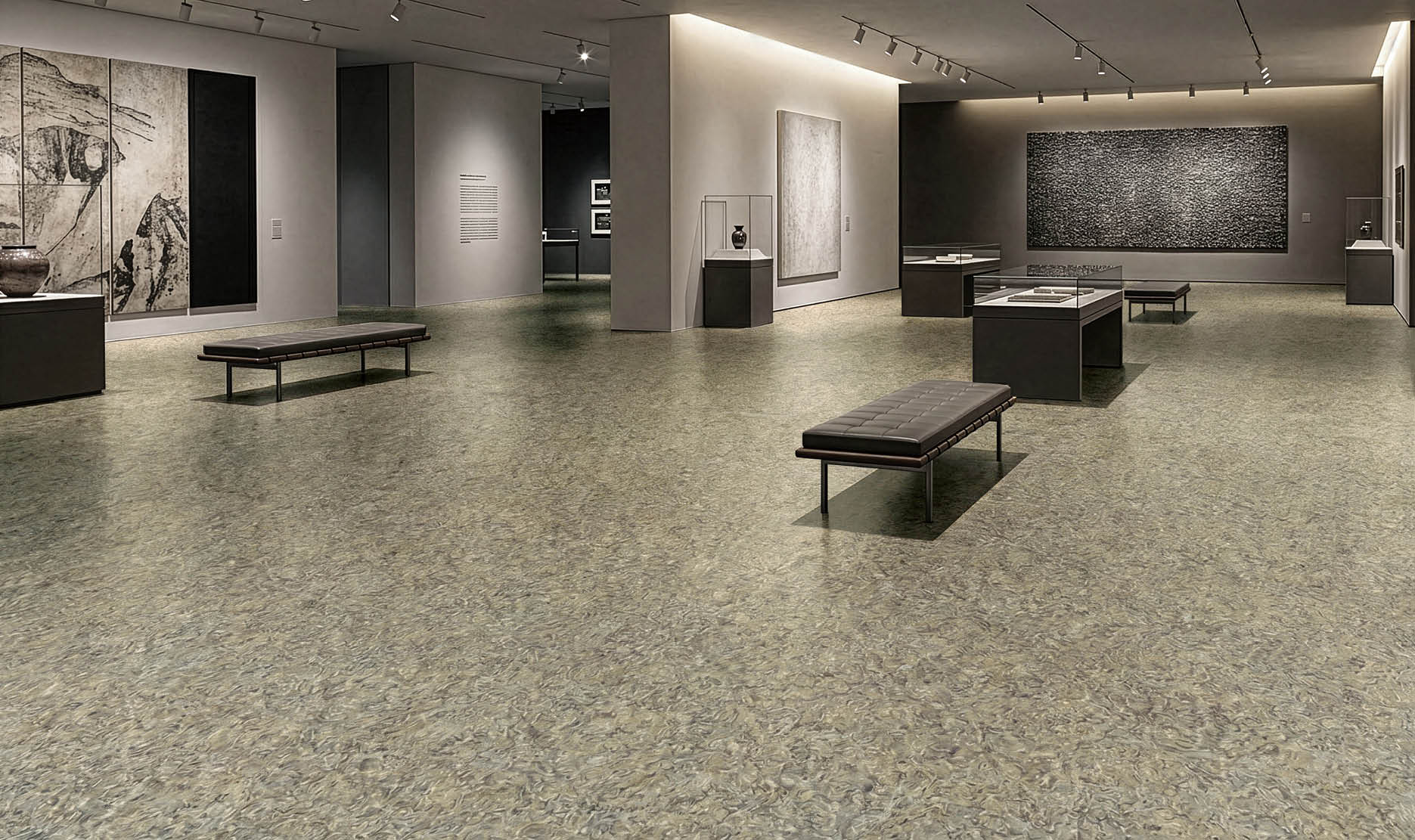 A large grocery store with aisles of food and drinks. AI generated content